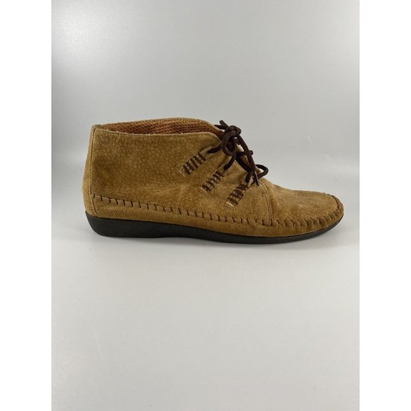 Women's Leather Craft Suede Leather Boot Shoe by Premiere Collection, Size 8.5 - Picture 1 of 12